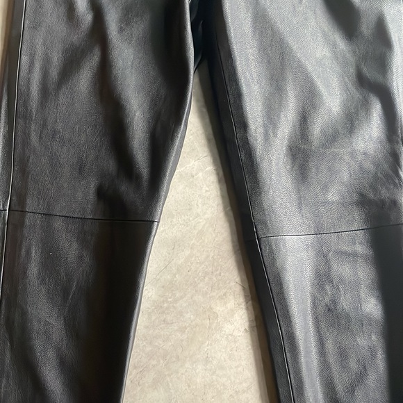 Zara faux leather pants w/ zipper at ankle - Picture 6 of 6